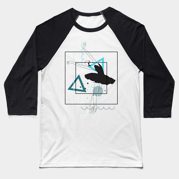 Ballerina dance version 2 Baseball T-Shirt by Frajtgorski